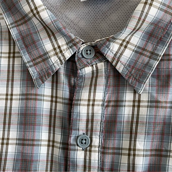 Columbia Insect Blocker Long Sleeve Button Down Plaid Mens Shirt XL - Picture 9 of 13